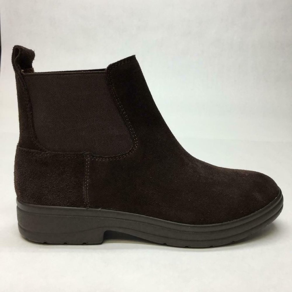 Lucky Brand Dark Brown Suede Ankle Booties